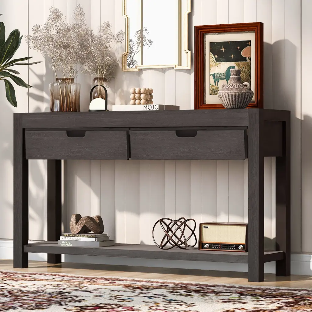 Console Table Entryway Table Hallway Living Room 2 Drawers u_style