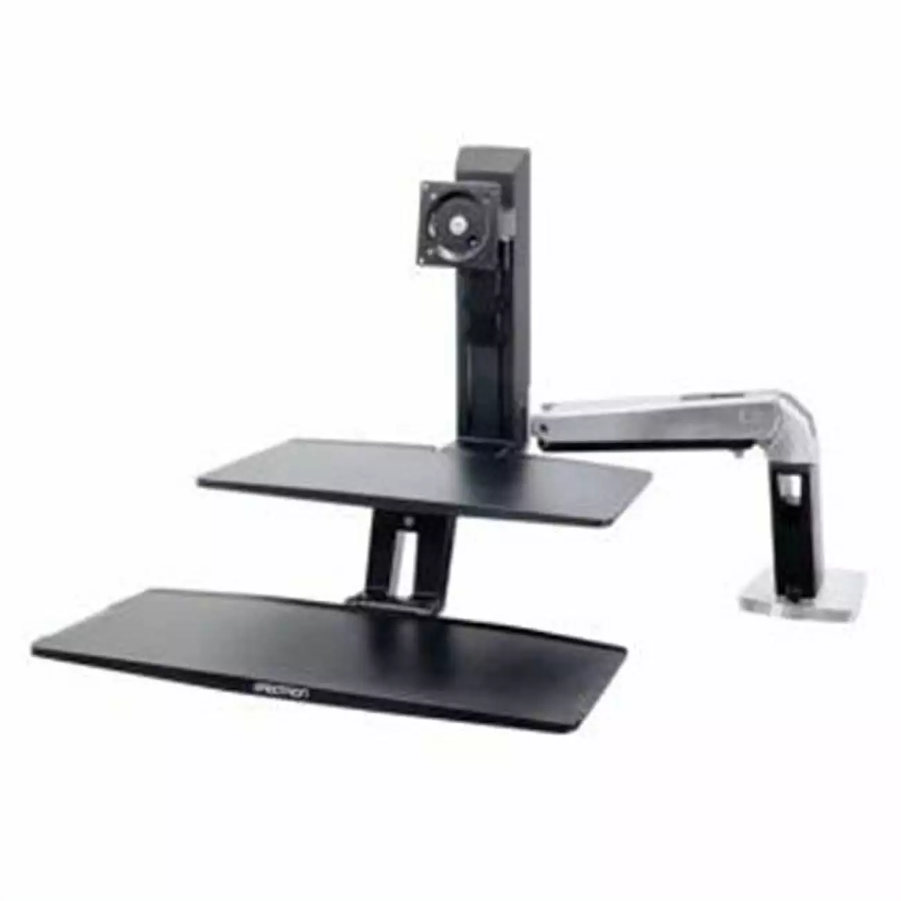 Ergotron WorkFit- Sit Stand Desk Suspended Keyboard - Single HD Monitor Mount