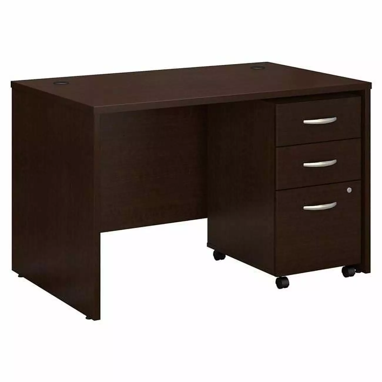 Series C 48W x 30D Office Desk Drawers Mocha Cherry - Engineered Wood BBF