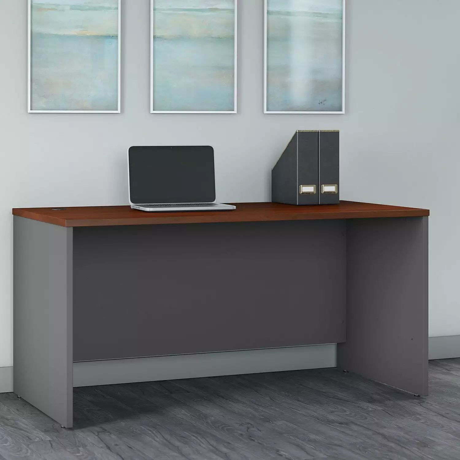 Series C 60W x 30D Office Desk Hansen Cherry Engineered Wood Professional Workstation BBF