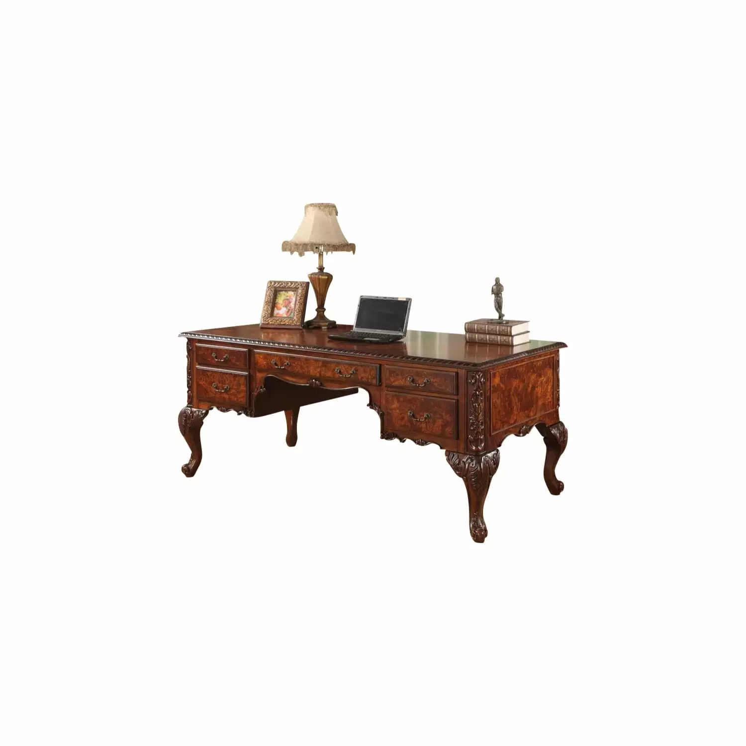 Best Master CDExecutive 72 Inch Hand Carved Cherry Wood Office Desk Best Master Furniture