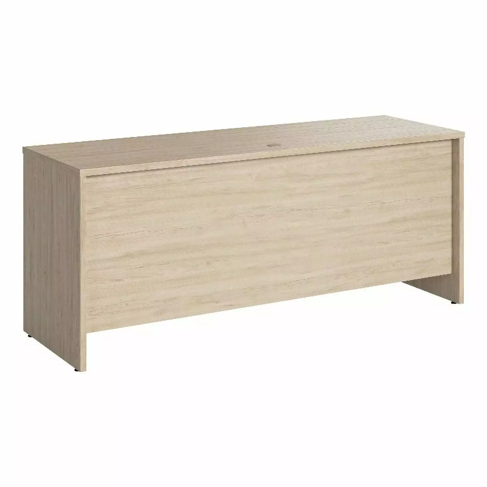 Bowery Hill 72W Credenza Desk Natural Elm Engineered Wood