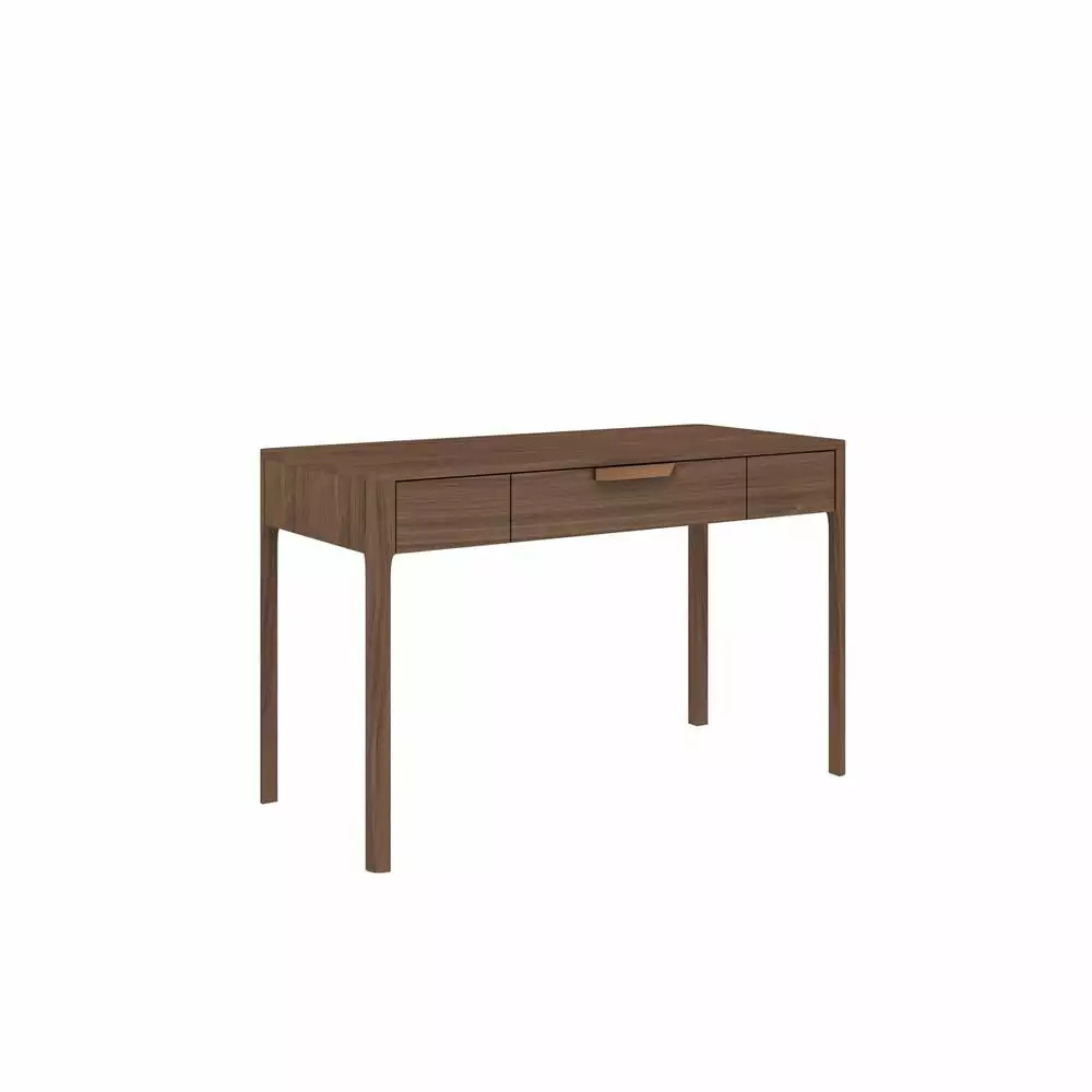 Creative Images International Wood Office Desk Walnut Color Professional Workspace