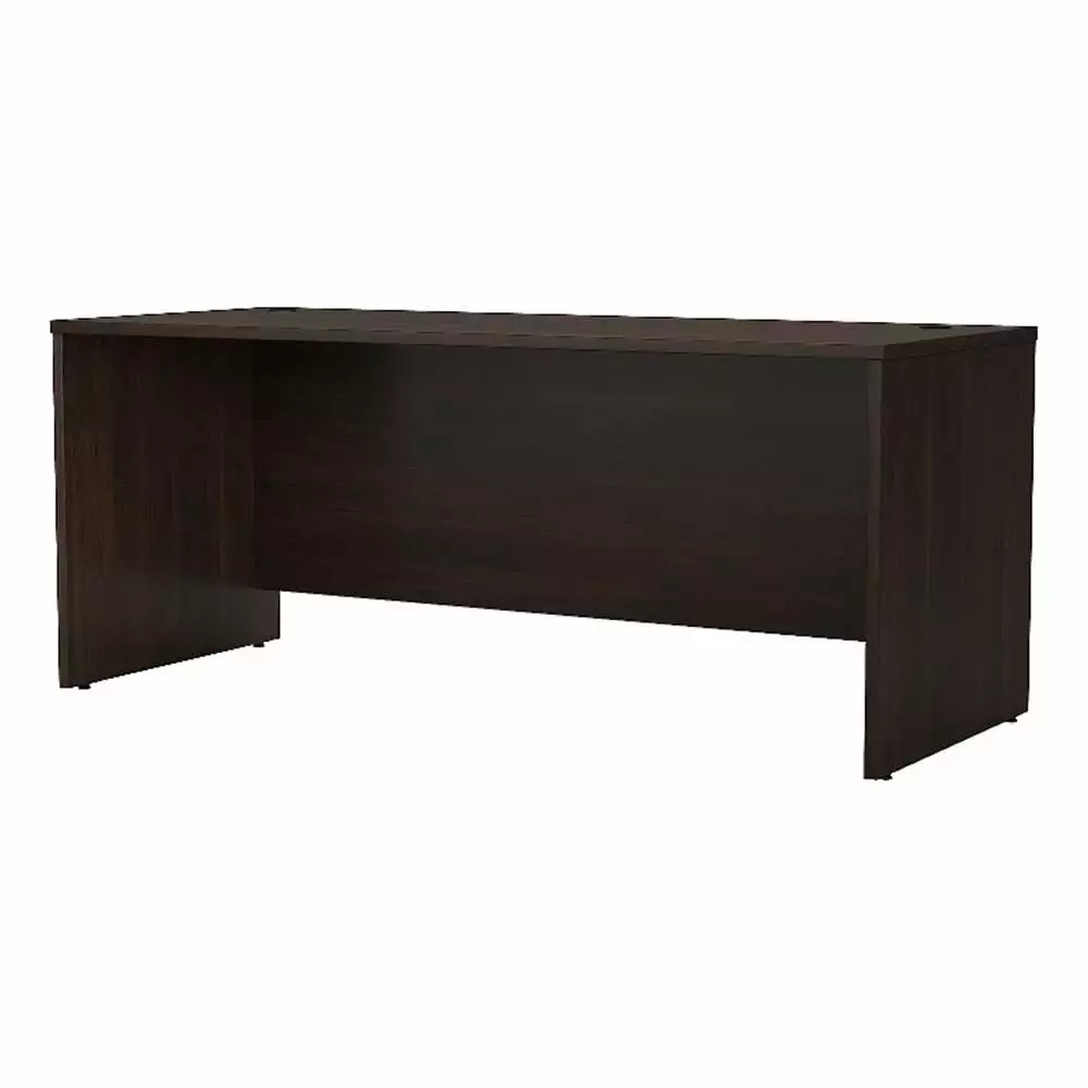 Pemberly Row 72W x 30D Office Desk Black Walnut - Engineered Wood