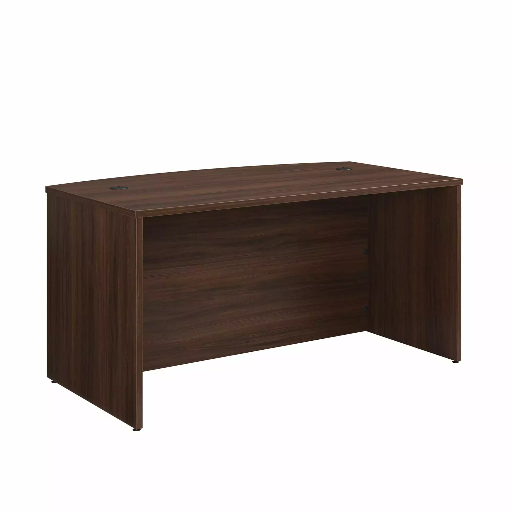 Sauder Affirm Engineered Wood Bowfront Executive Desk Noble Elm/Brown