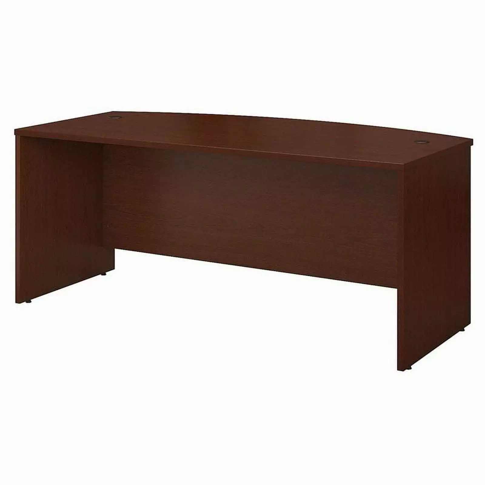 Scranton & Co 72 Bow Front Desk Shell Mahogany - Elegant Office Desk
