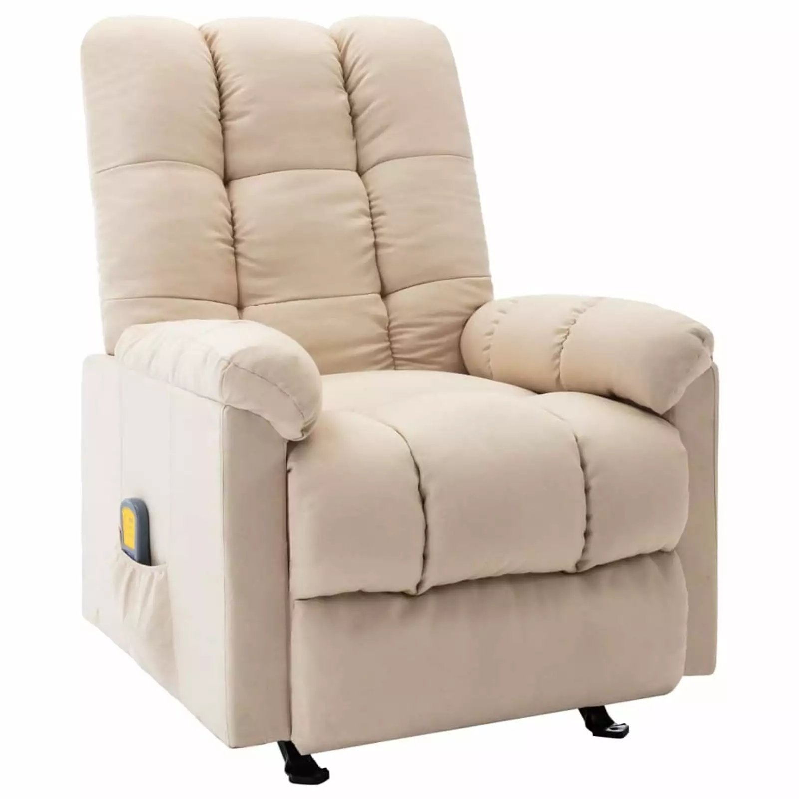 Andoer Adjustable Rotatable Fabric Recliner Theater Chair Cream Elderly Room