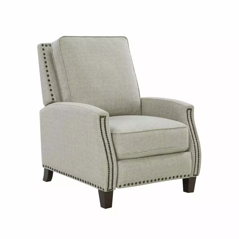 Barcalounger Melrose Recliner Linen Gray Fabric Living Room