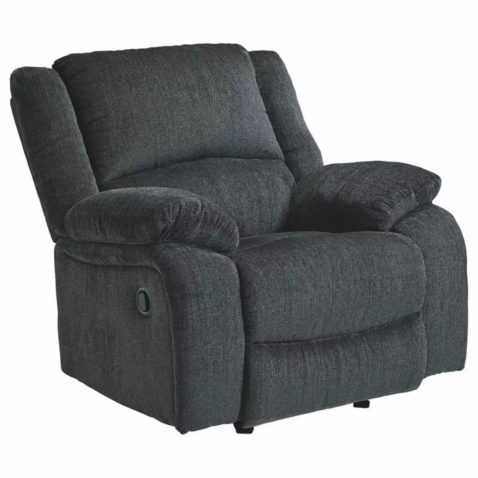 Bowery Hill Contemporary Upholstered Recliner Slate Finish Modern Living Room Chair