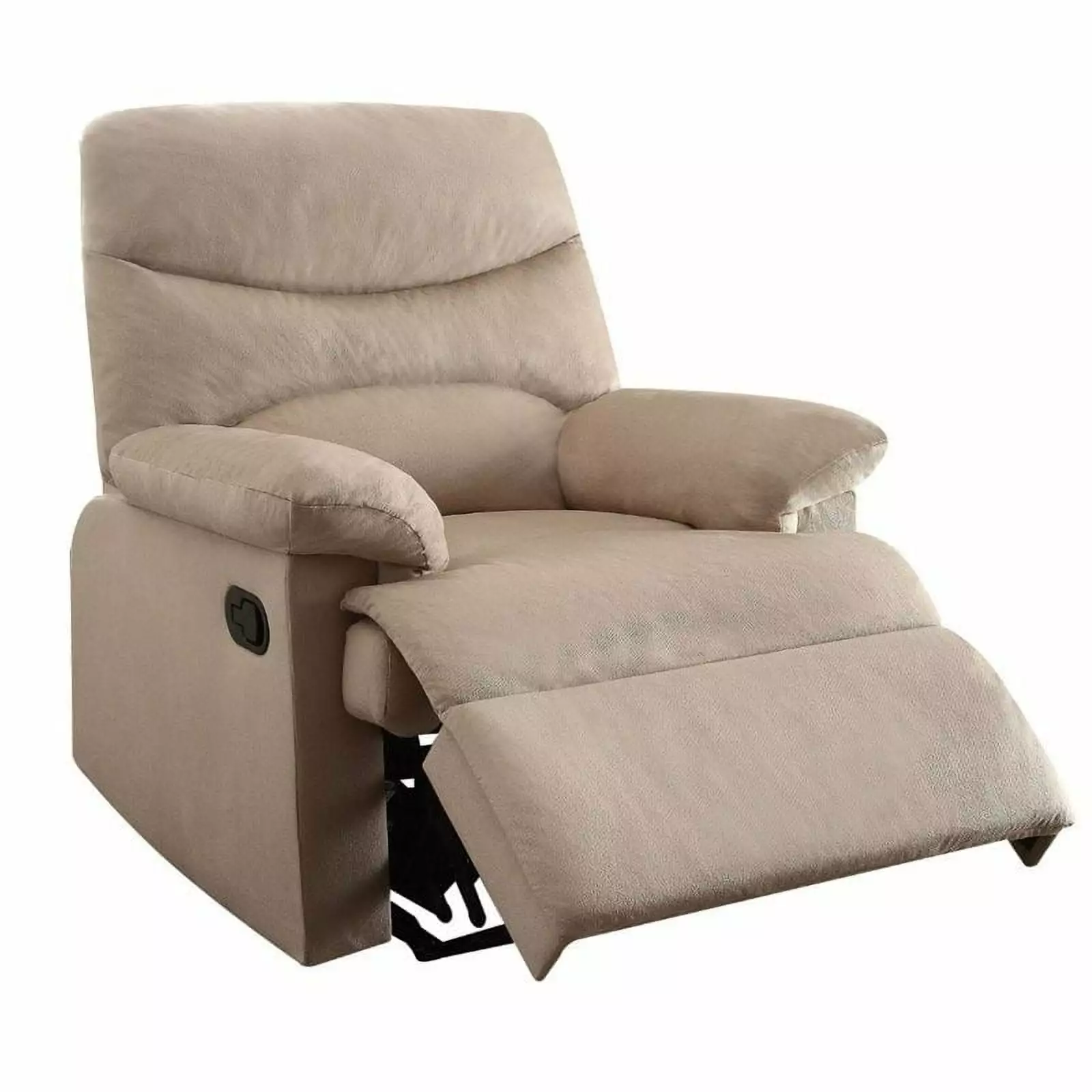 Kingfisher Lane Woven Recliner Beige - Modern Living Room Armchair Manual Recline