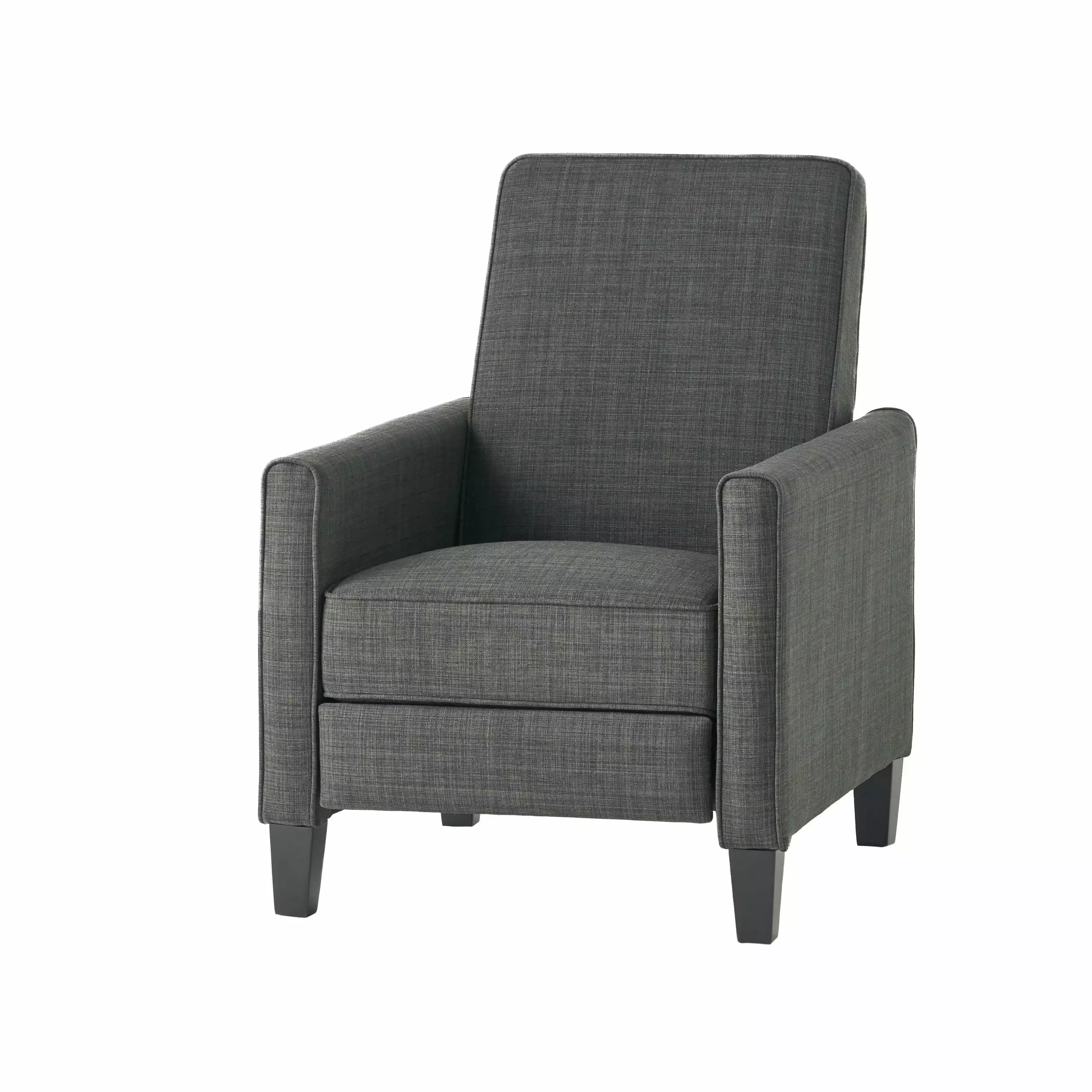 Noble House Kelley Standard Fabric Push Back Recliner Chair. Gray - Comfortable and Stylish Recliner Living Room