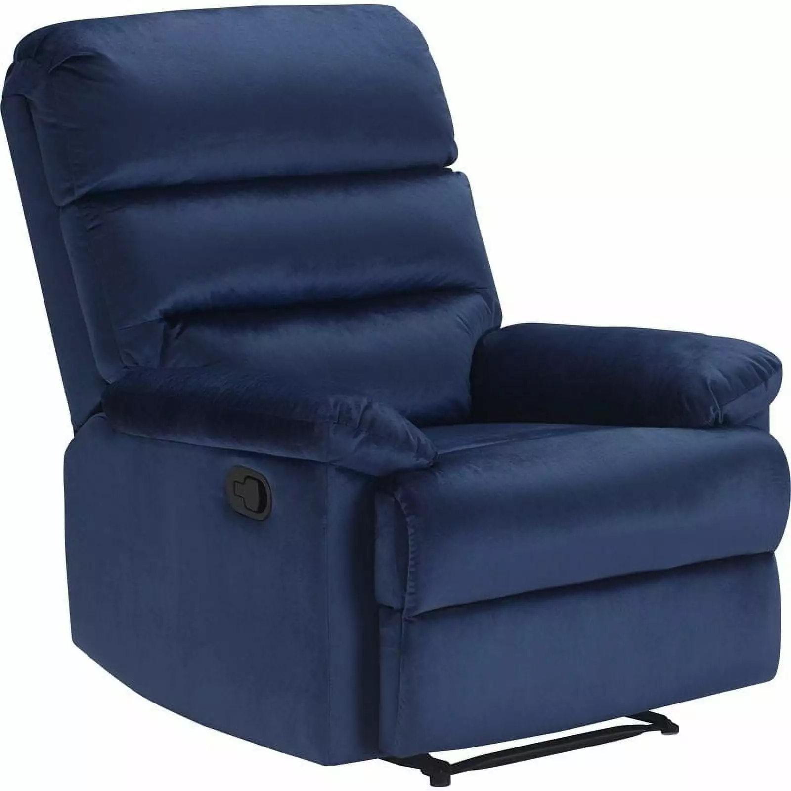 ClickDecor Davis Recliner Chair Blue - Stylish Living Room Seating Manual Recline Truly Home
