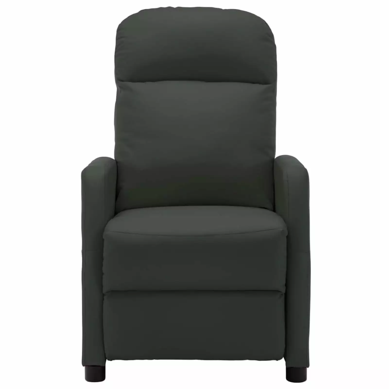 Suzicca Reclining Chair Anthracite Faux Leather ammoon