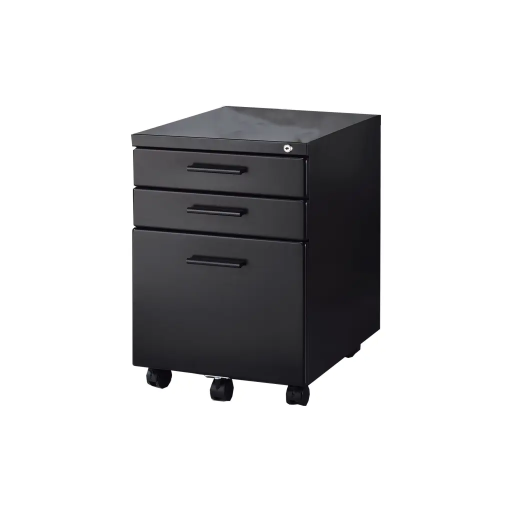 Contemporary Style File Cabinet Lock System and Casters royal hampton