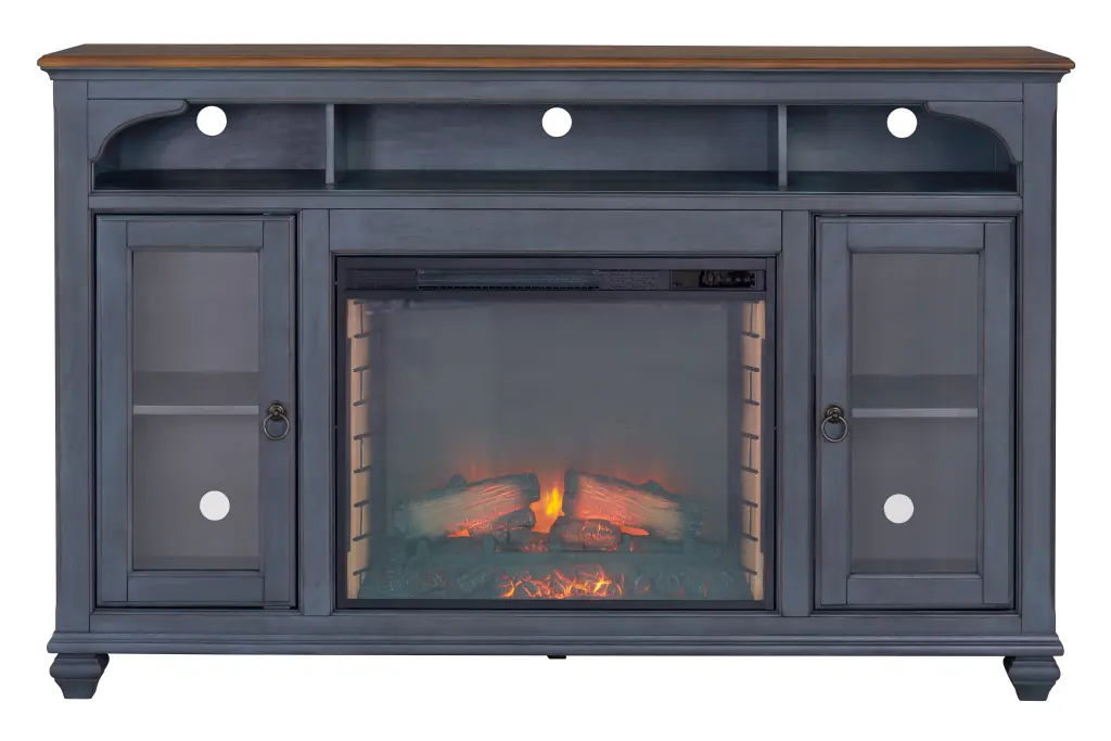 Americana 66 Inch Fireplace TV Stand TVs Up To 80 Inches Corduroy bridgevine home