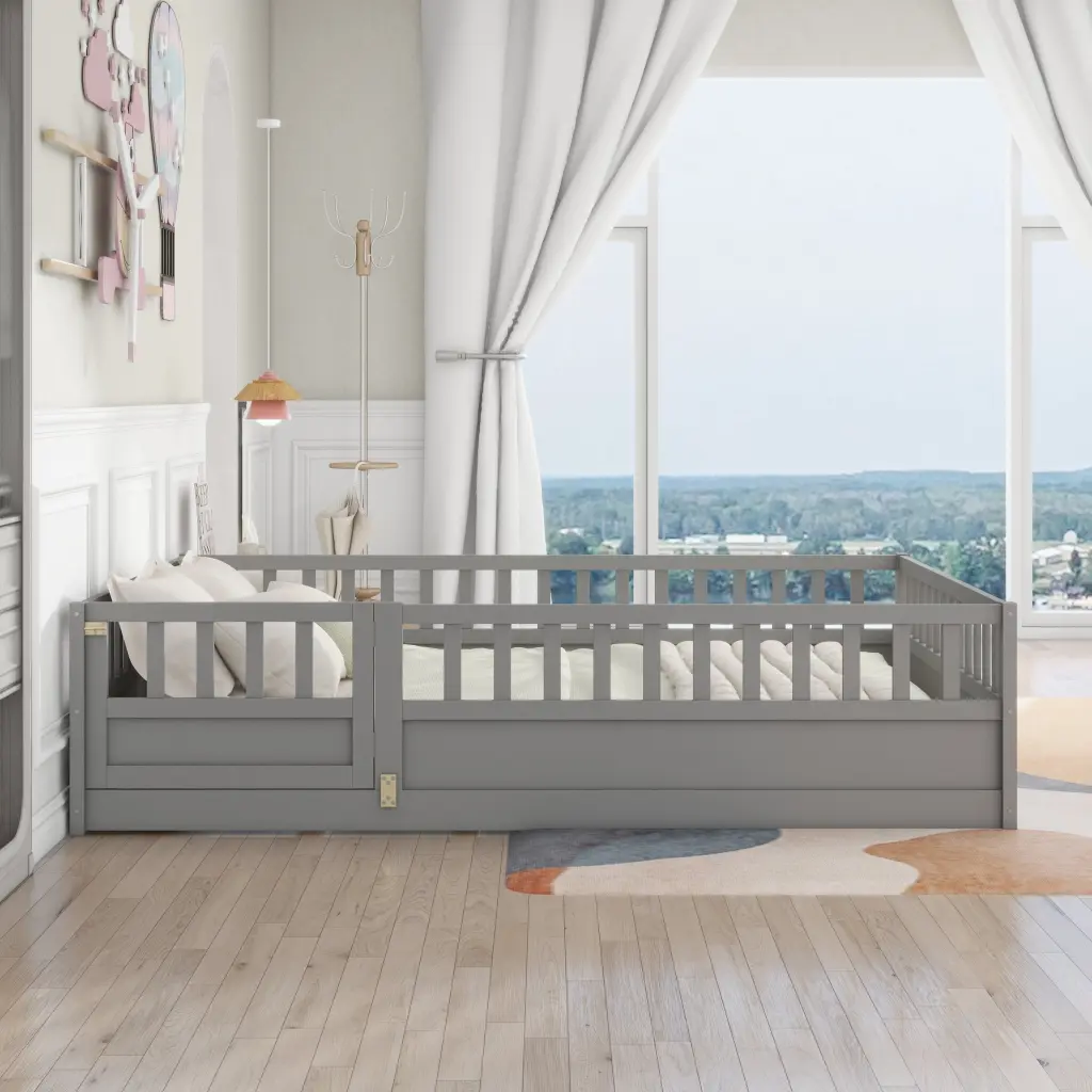 Full Size Floor Bed Integral Construction Super High Security Barrier Low Profile srh