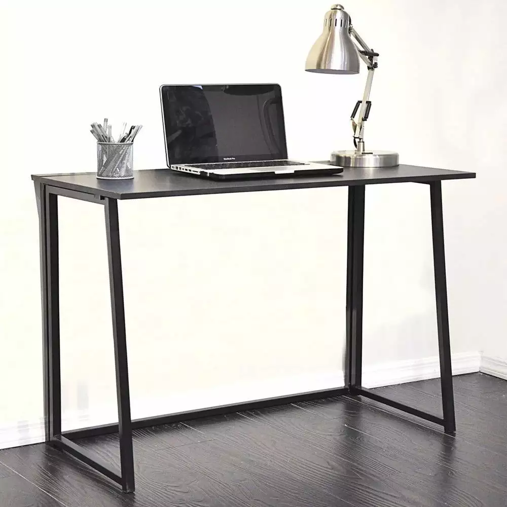 BaytoCare Folding Laptop Computer Desk Writing Desk Workstation Table Wood Desktop Study
