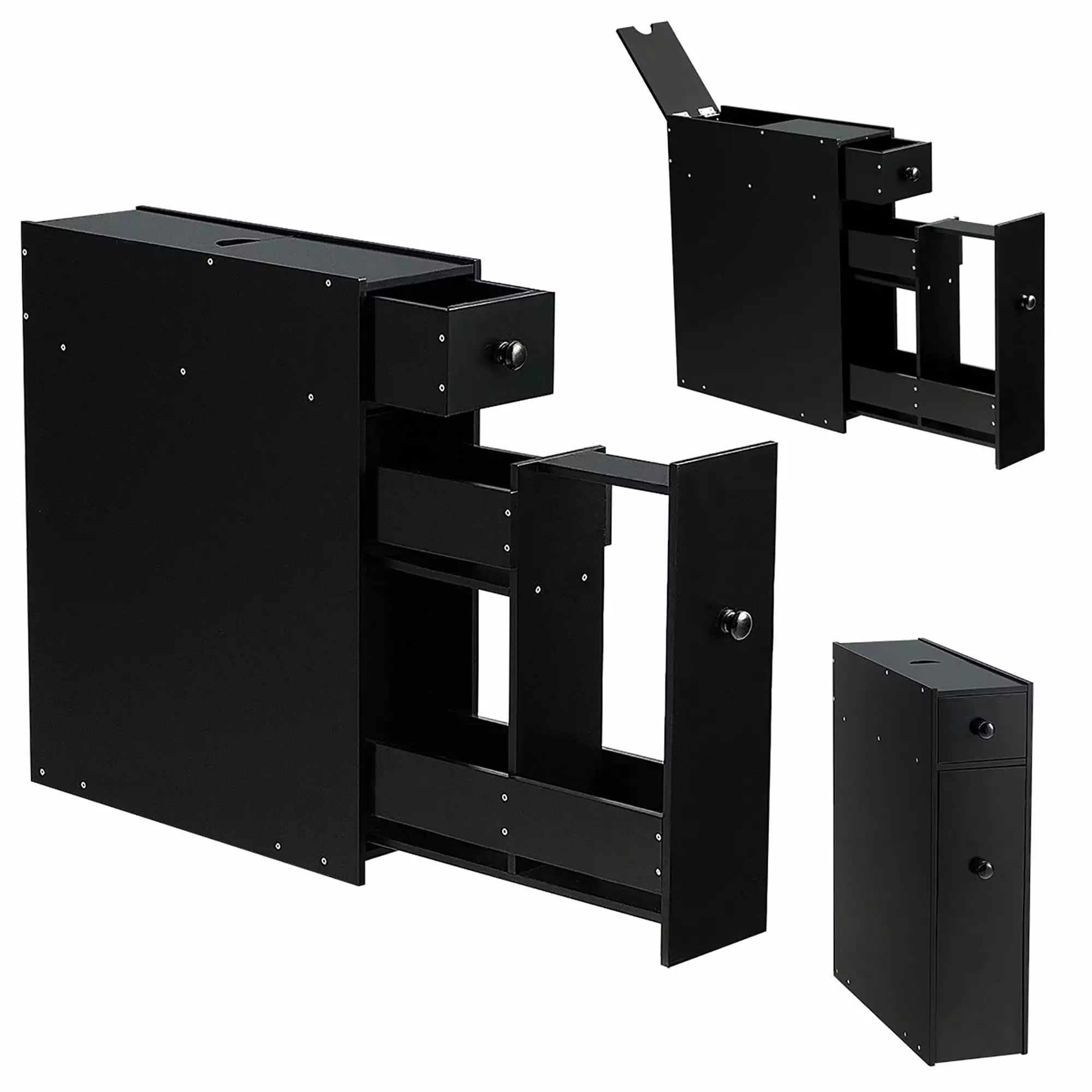 Foldable Computer Desk Wheels and 3 Drawers Laptop Table Workstation Bed Bath & Beyond