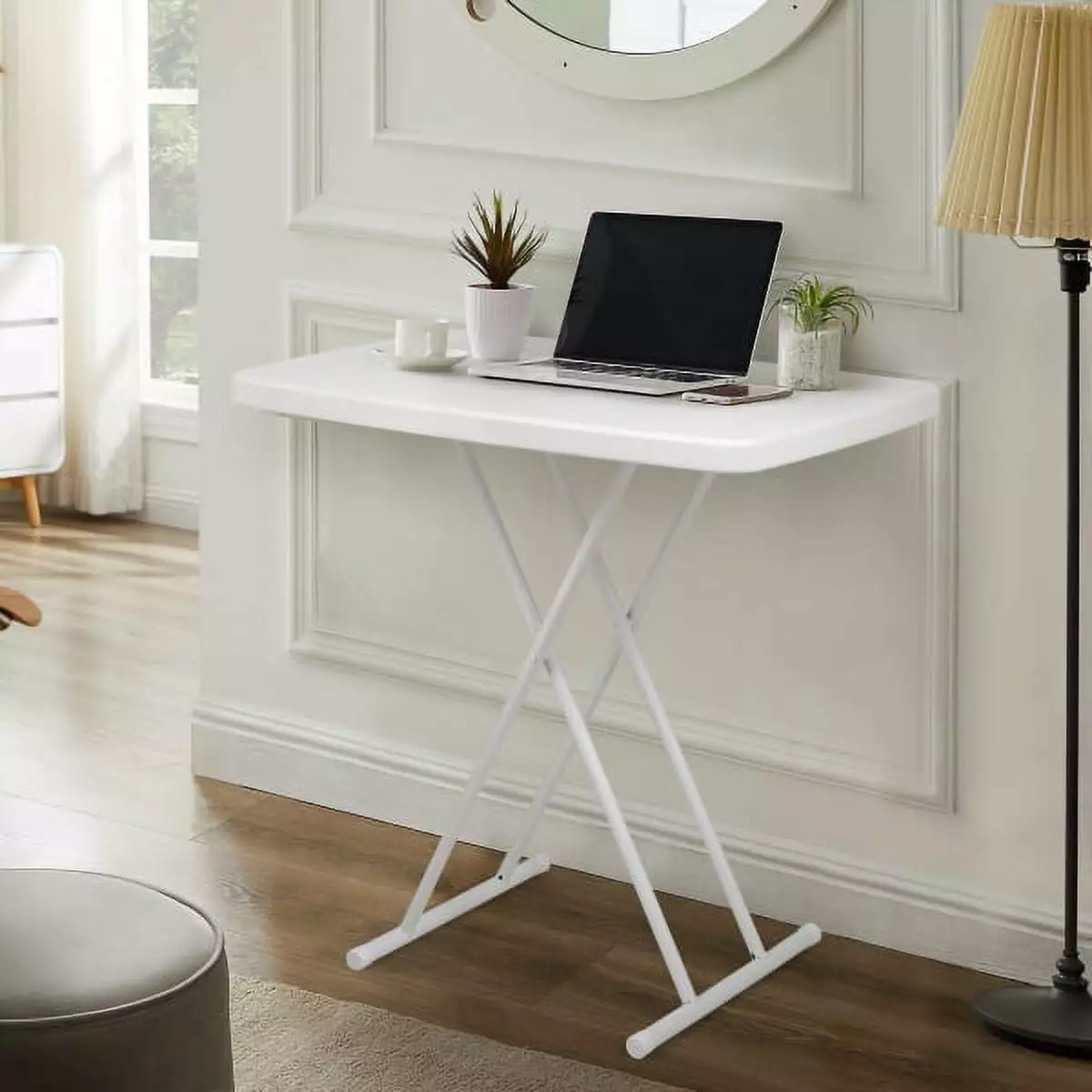 IMMERE Folding Table Writing Desk Adjustable Height Study Office Home Use IMMERE CLEARANCE