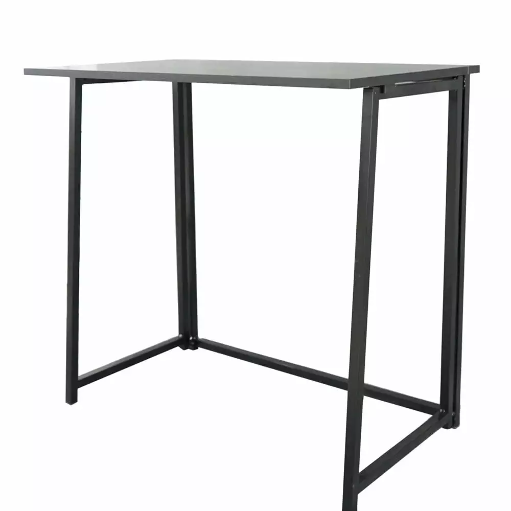 Folding Computer Desk Small Spaces Craft Writing Study Work Black JAMPOOCA