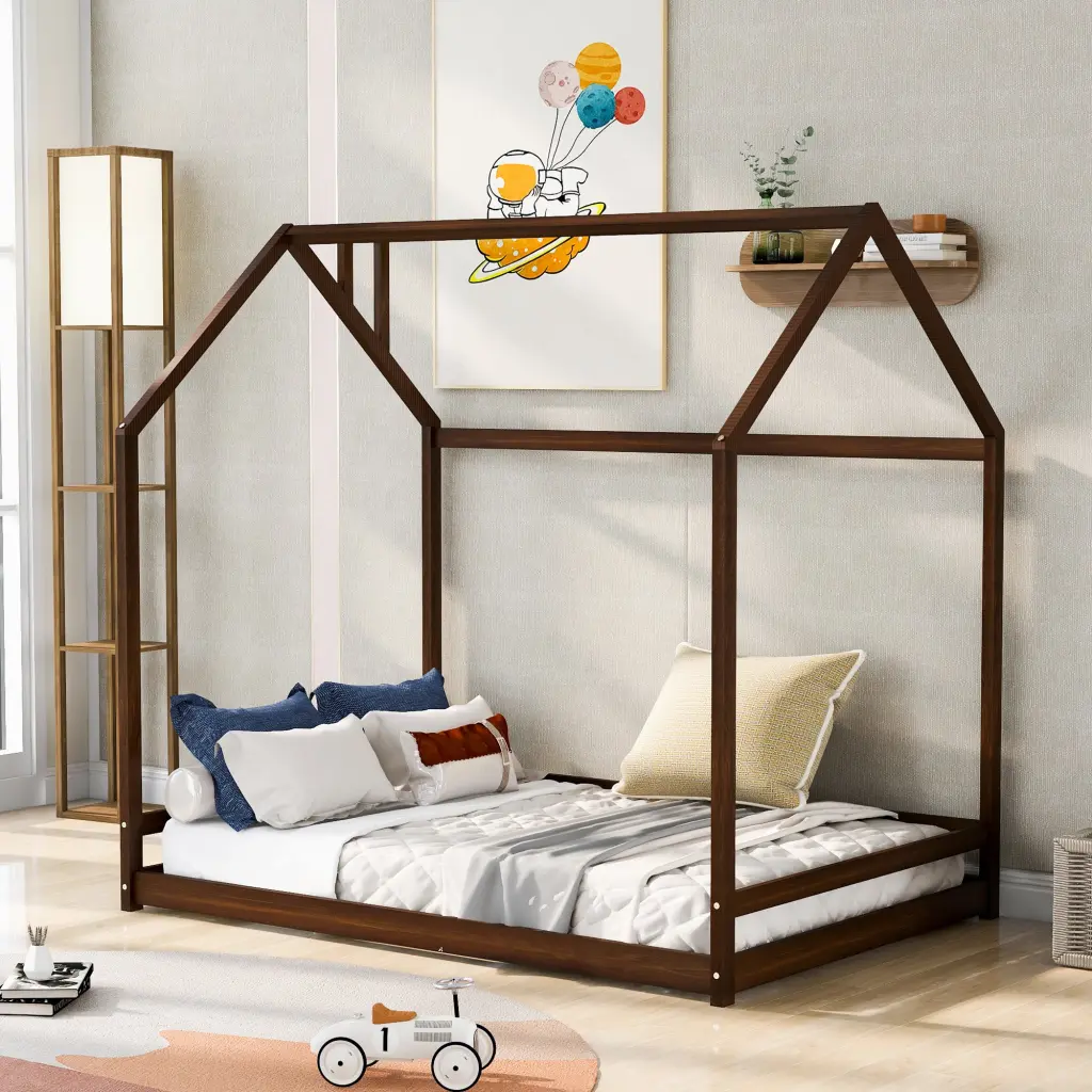 Full Size Wood Bed Espresso Old SKU WF281436AAP lucky furniture