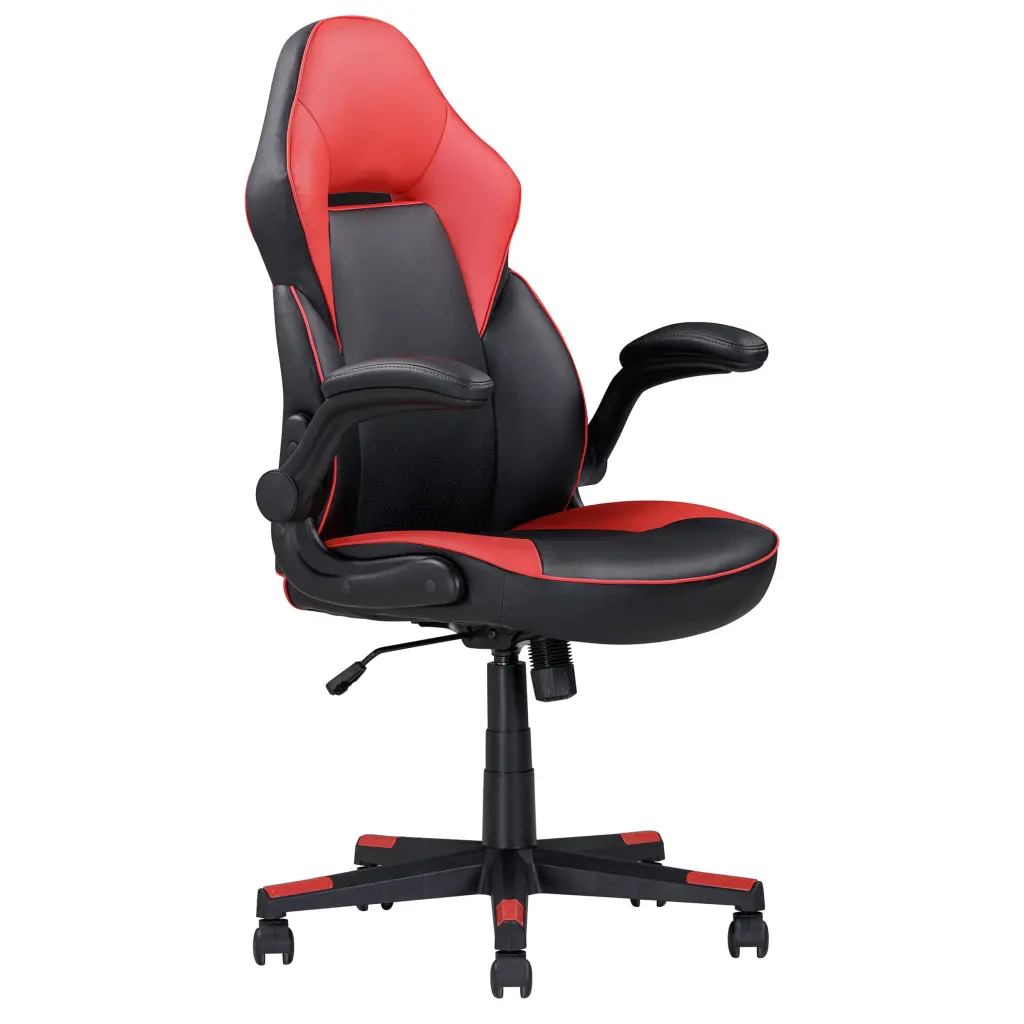 Adjustable Ergonomic Gaming Chair Faux Leather Upholstery Office kanepe