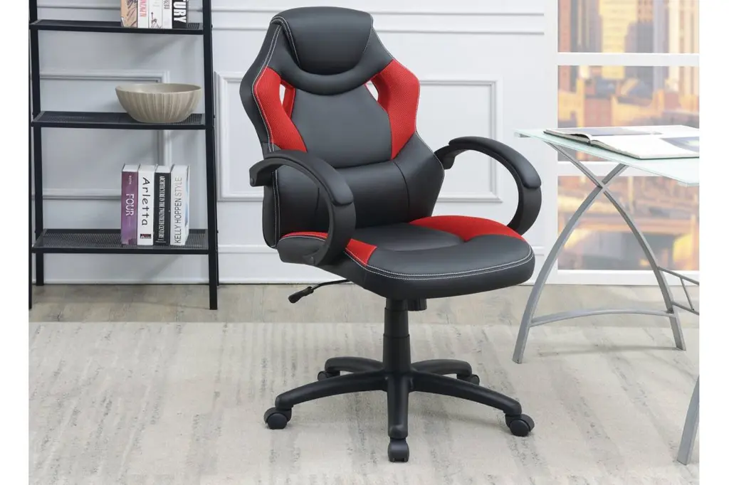 Office Chair Upholstered Cushioned Gaming Chair Ergonomic Desk Chair Lumbar Support kanepe