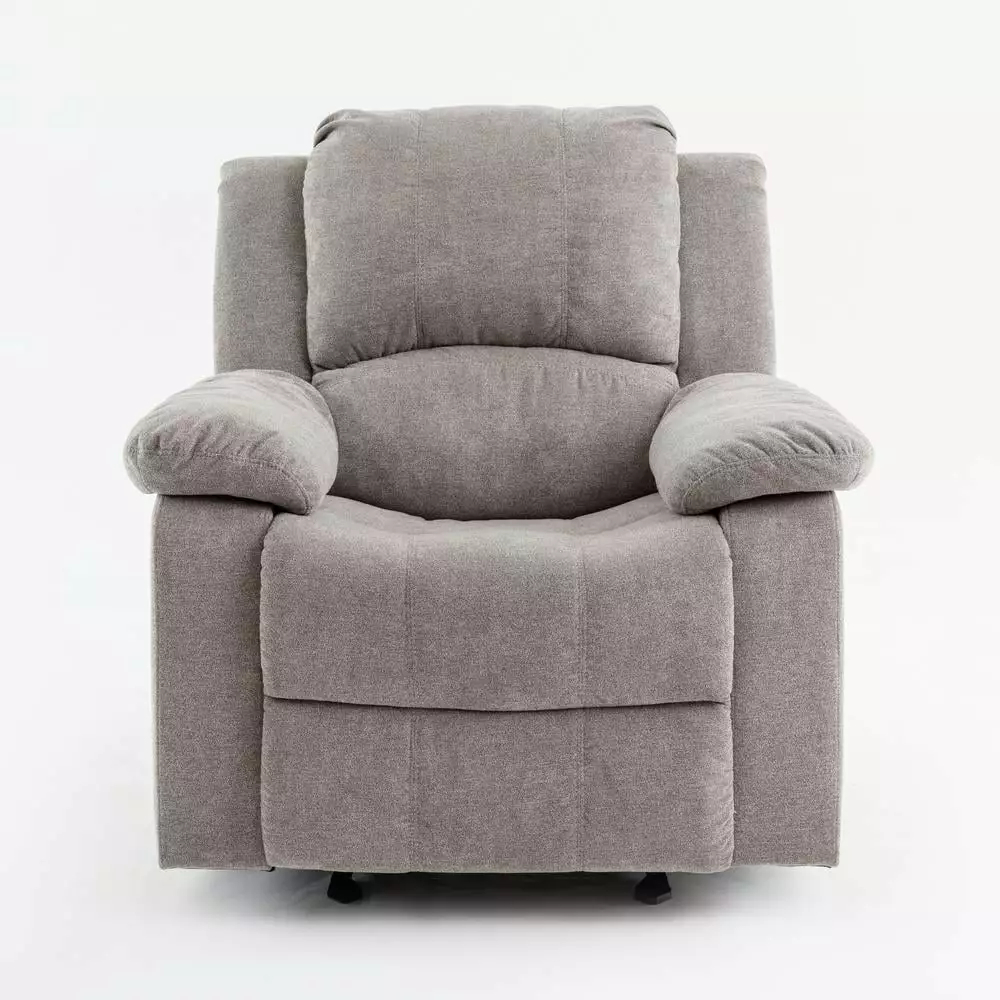 Comfort Pointe Troy Polyester Microfiber Glider Rocker Recliner Ash Gray