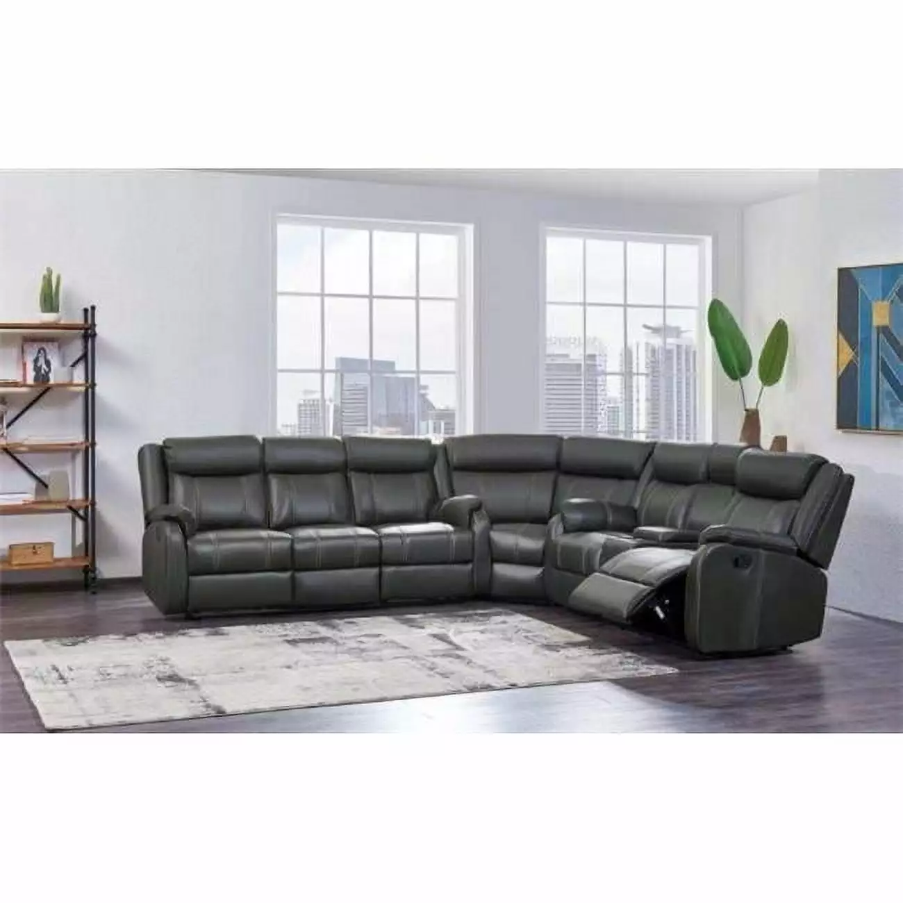 Domino Granite Glider Recliner Chair Living Room Convenience Concepts