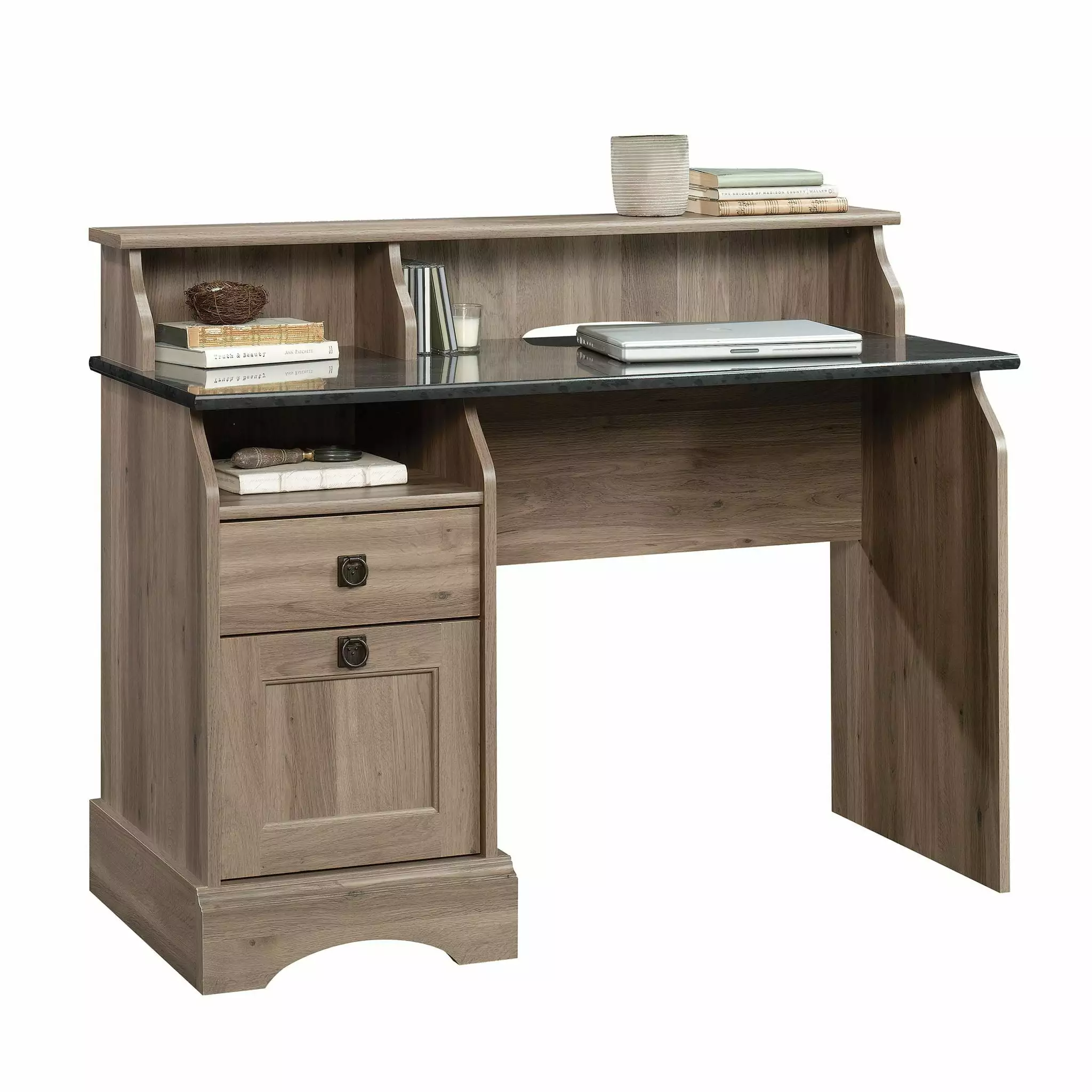 CasaSole 47 Inch Wide Desk Salt Oak Finish
