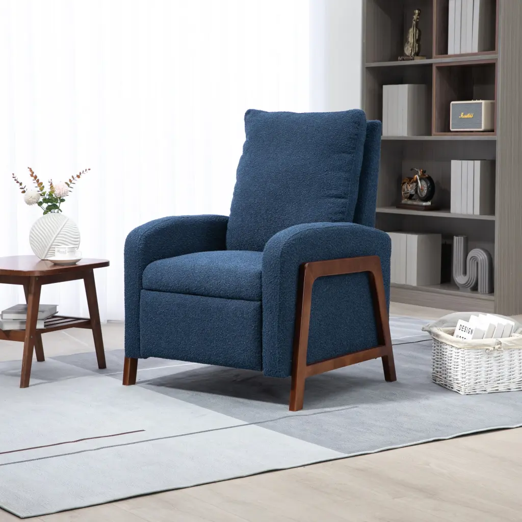 Coolmore Recliner Chair Adjustable Home Theater Single Fabric Recliner coolmore w-395