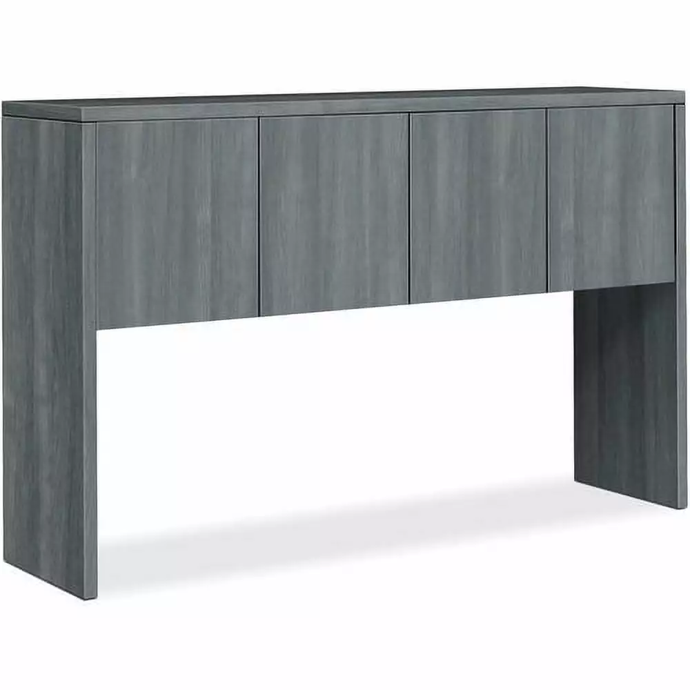 HON 10500 Series Stack-On Hutch 4 Doors 60 x 14.6 x 37.1 Sterling Ash Laminate Office Storage