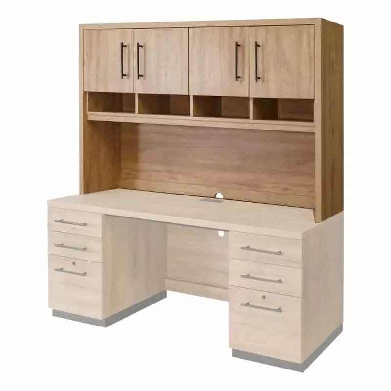 Martin Furniture Light Brown Laminate Home Office Hutch