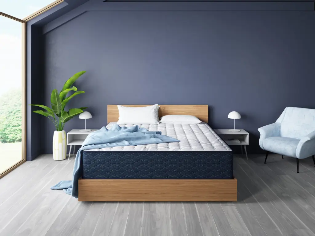 Restonic Easecare Hybrid Cosmorest Plush King Mattress Grey Mix Steel Foam Support restonic mattress