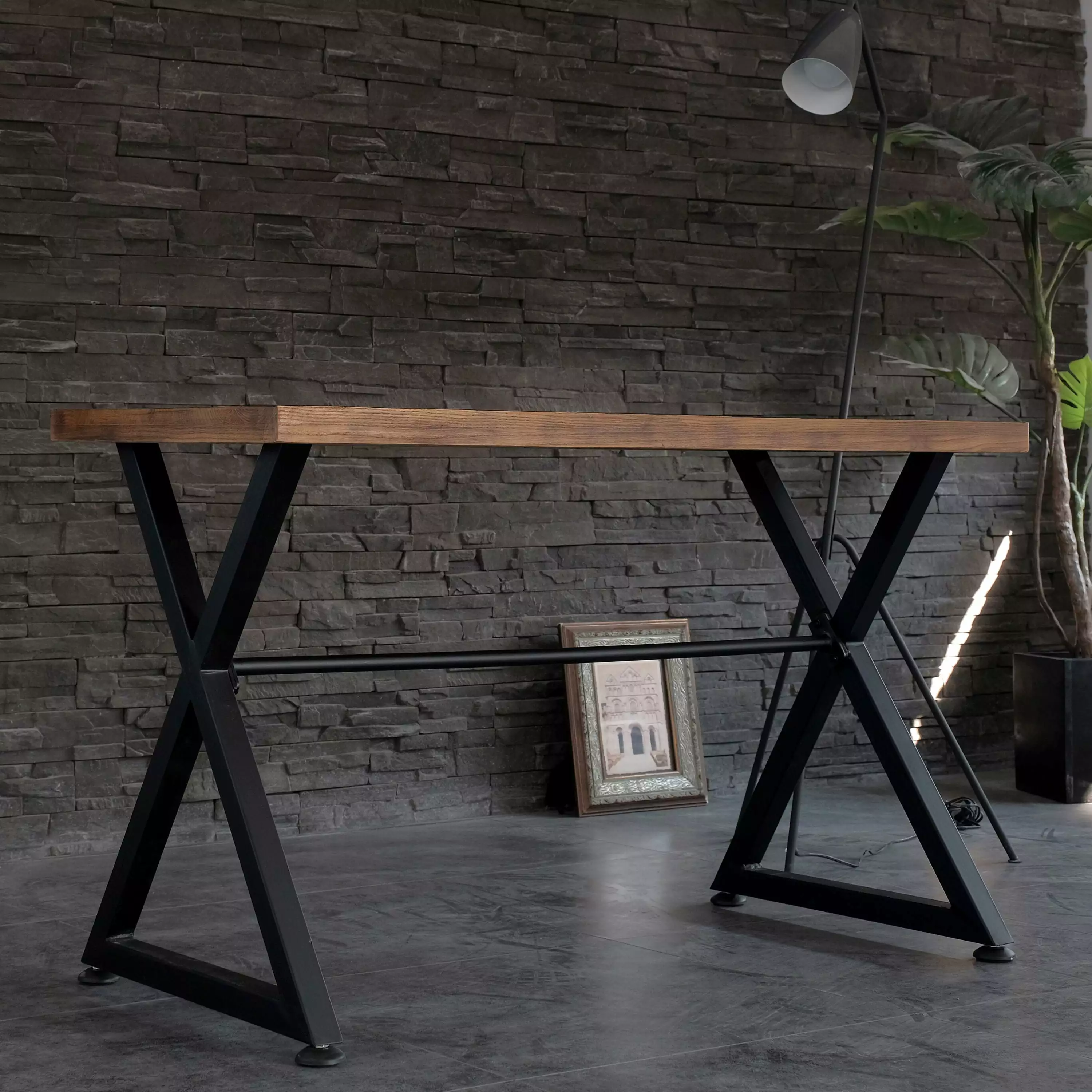 Contemporary Industrial Computer Desk Hallway Decor Nova Table AC Pacific