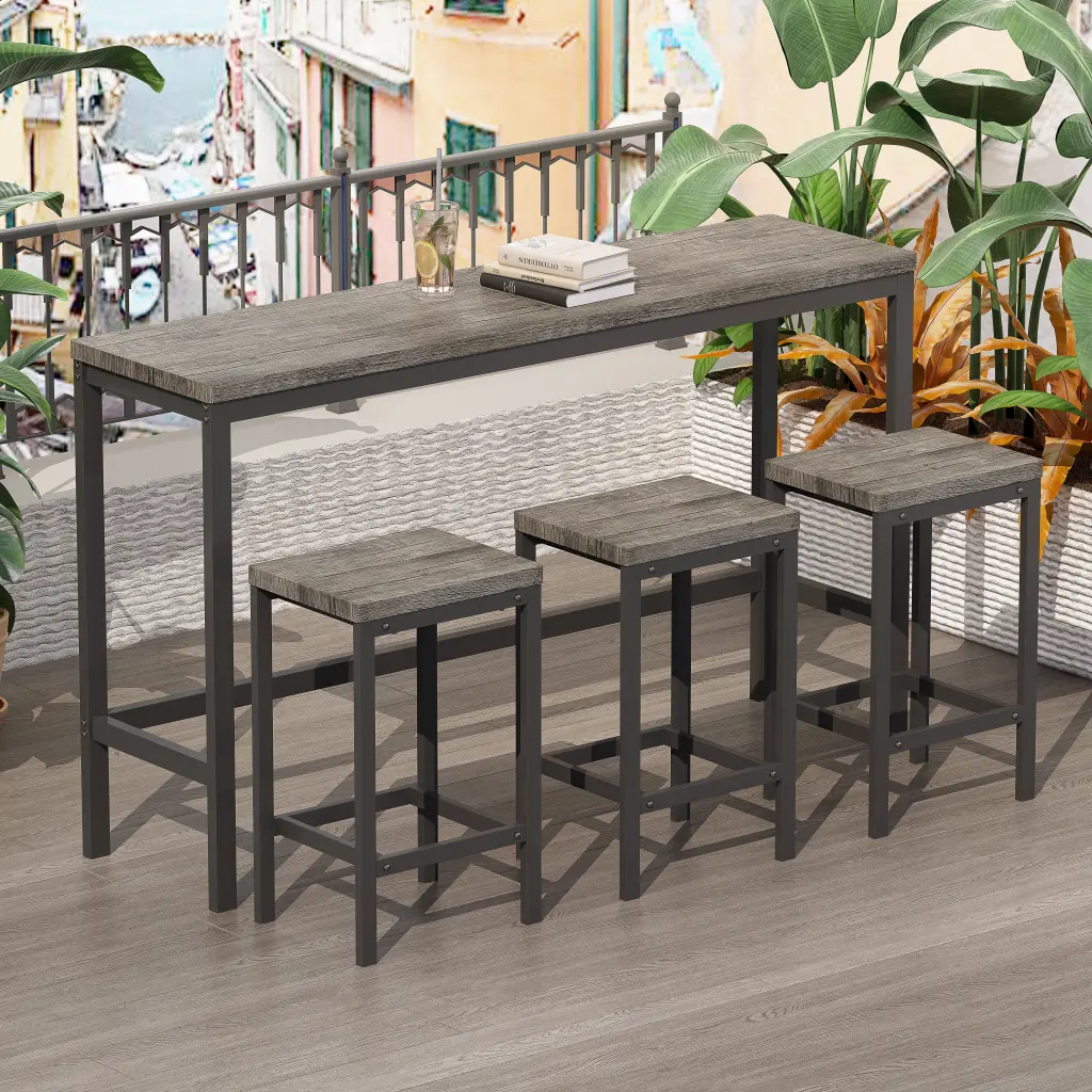 Modern Design Kitchen Dining Table Pub Table Long Dining Table Set Home spribung