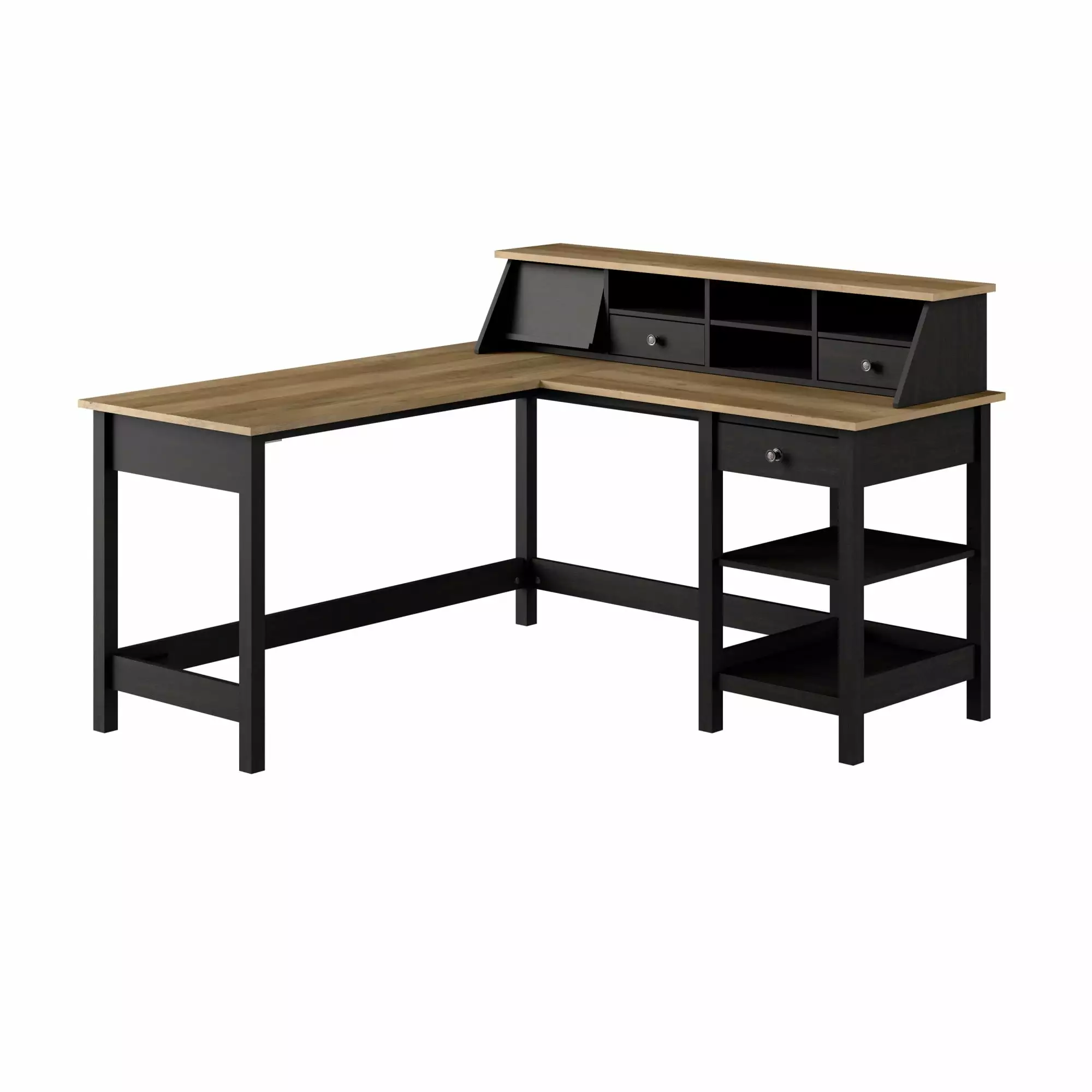 Bush Furniture Mayfield 60W L Shaped Computer Desk - Vintage Black