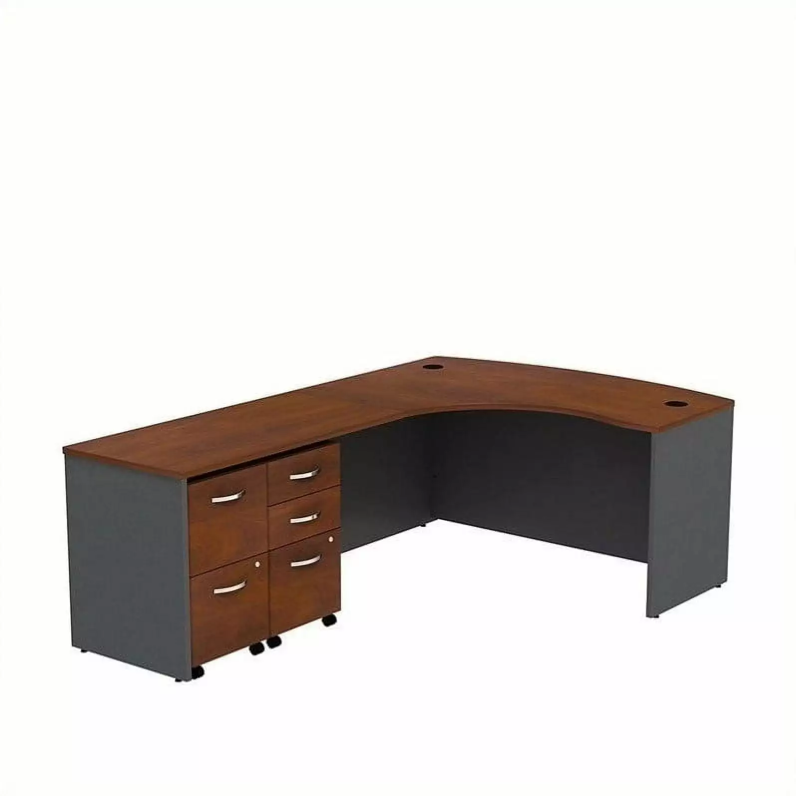 Scranton & Co 60 Left 5 Drawer L Desk Hansen Cherry - Home Office Desk