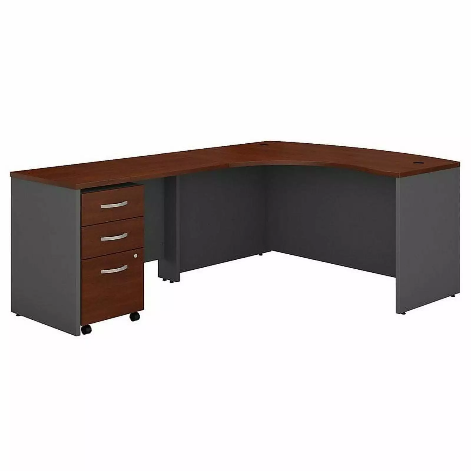 Scranton & Co 60 Left 3 Drawer L Desk Hansen Cherry Modern Office