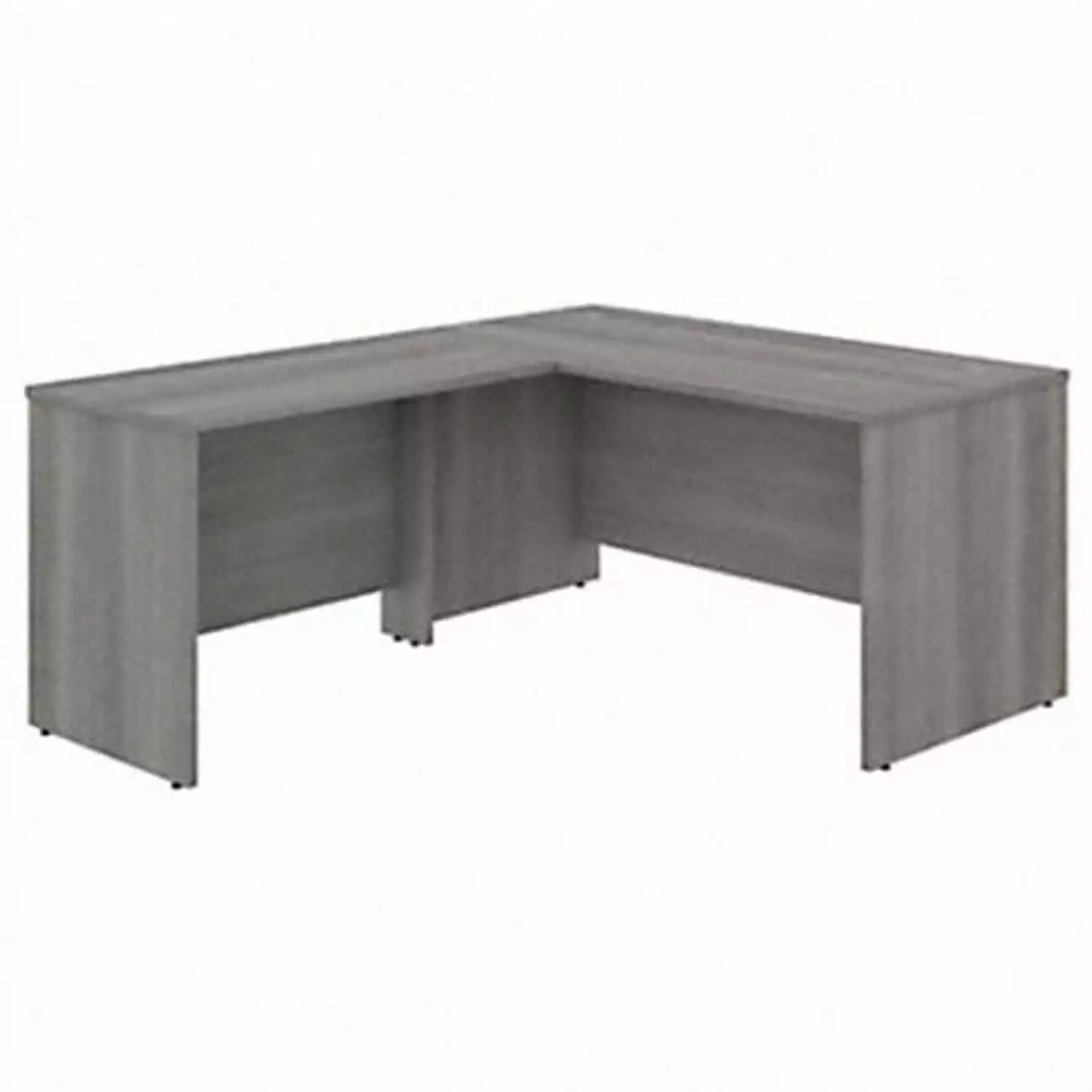60 x 30 Inch Studio C L Shaped Desk 42 Inch Return Platinum Gray SeatSolutions