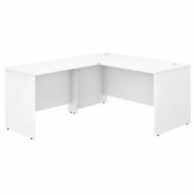60 x 30 White Studio C L Shaped Desk 42 Return Home Office SeatSolutions