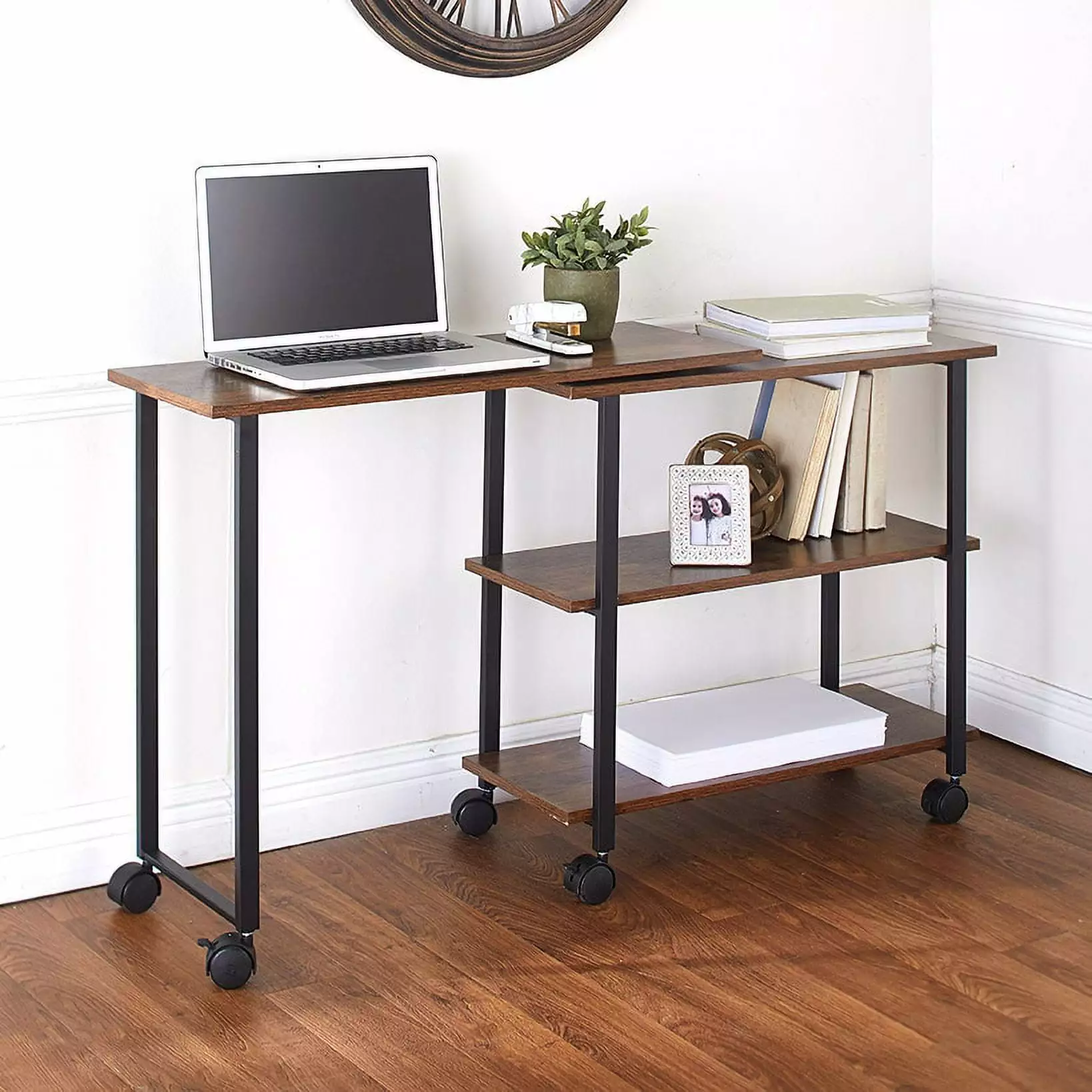 Rotating L-Shaped Computer Desk Home Office and Work Flexible Design The Lakeside Collection