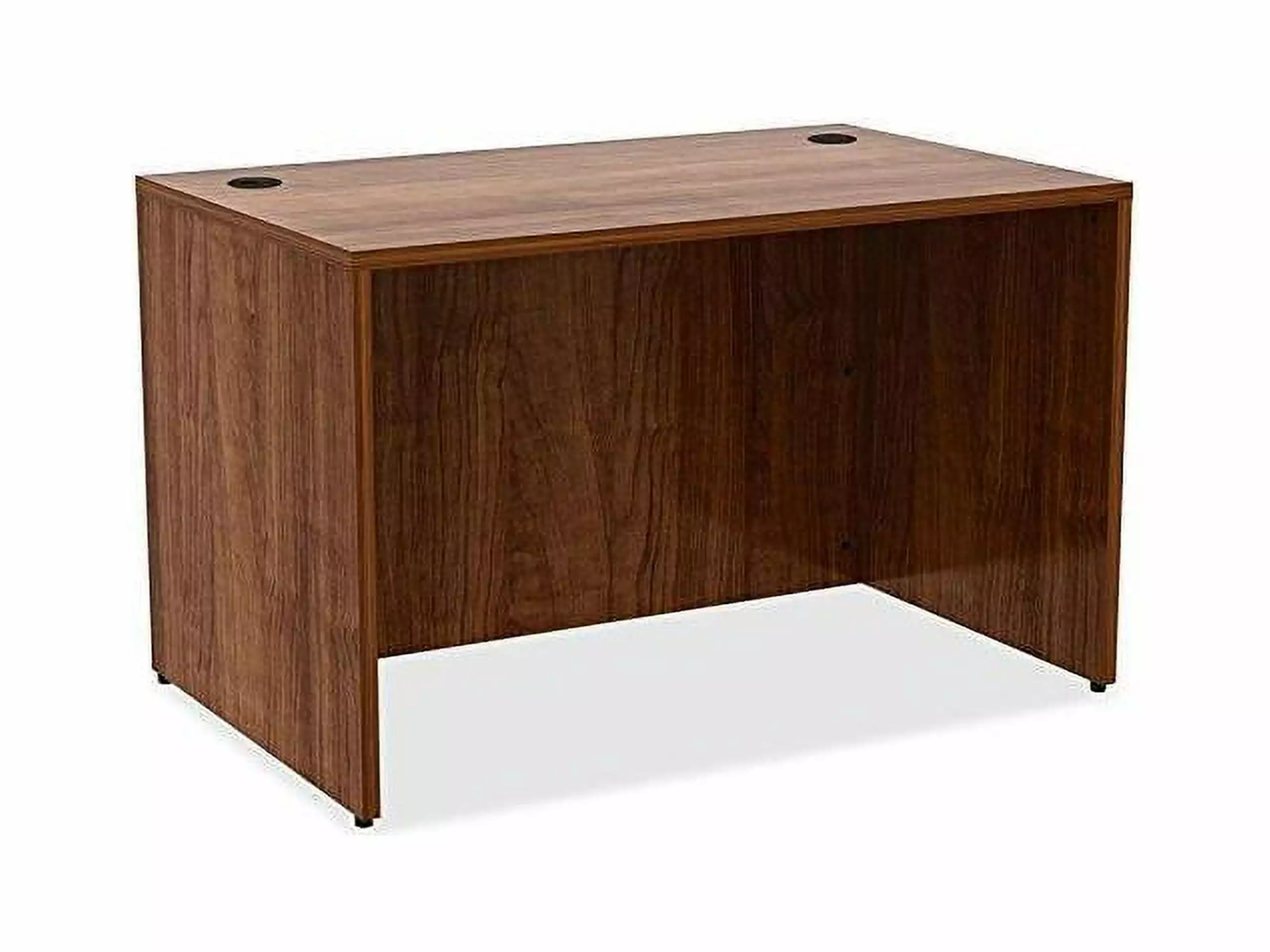 Lorell Laminate Desk 48x30x29-1/2 Walnut - Durable Office Desk Home or Business