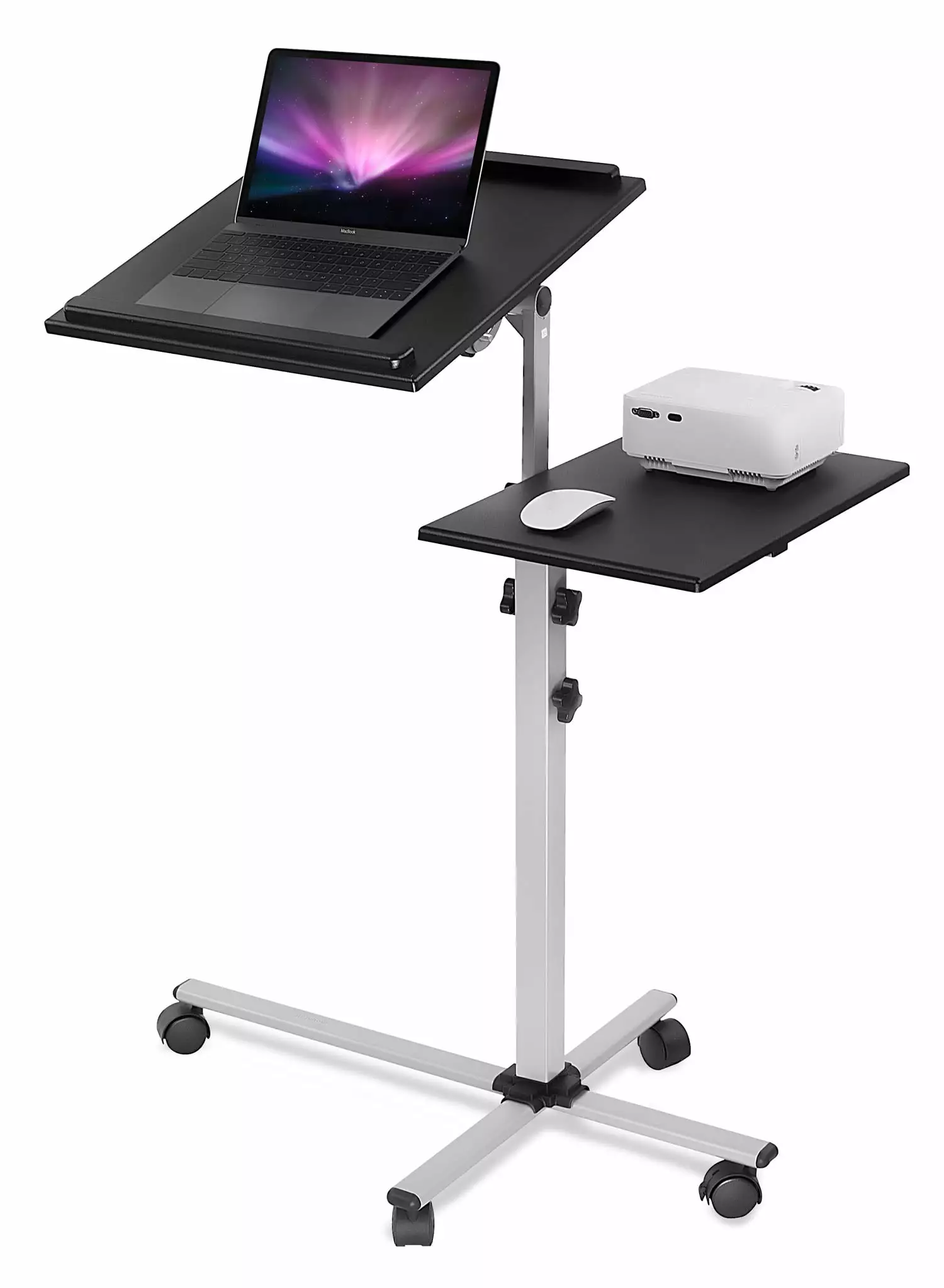 Mount-It Rolling Laptop Tray and Projector Cart Portable Workspace Solutions Mount-It!