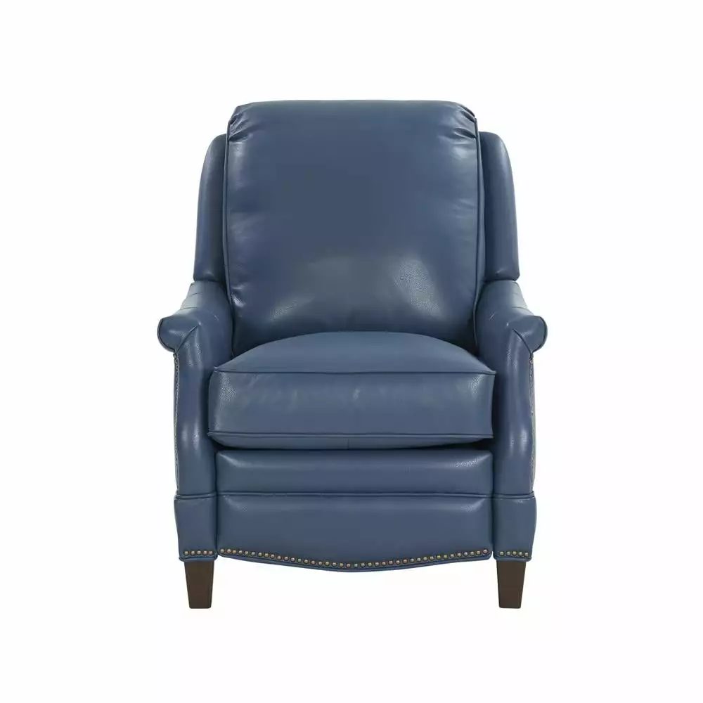 Barcalounger Ashebrooke Recliner Marisol Blue All Leather Design