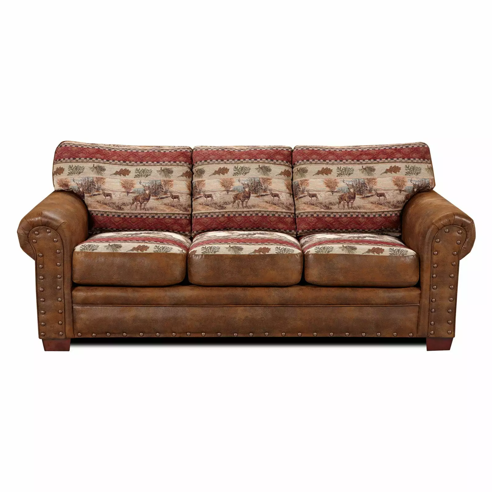 American Furniture Classics Deer Valley Sofa Bed Brown - Leather Convertible Sleeper Sofa