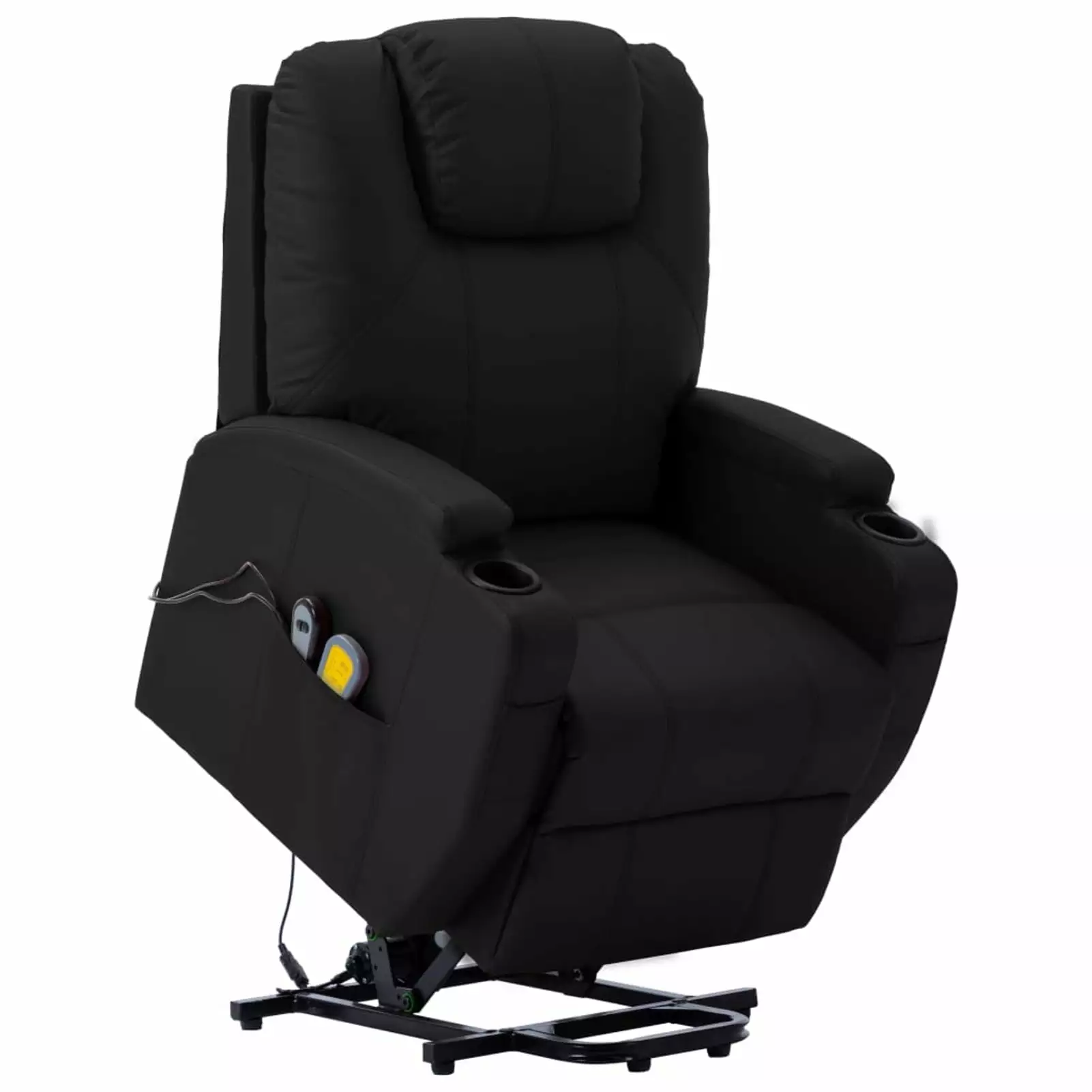 Andoer Faux Leather Power Lift Recliner Chair 6 Positions Elderly Home Theater