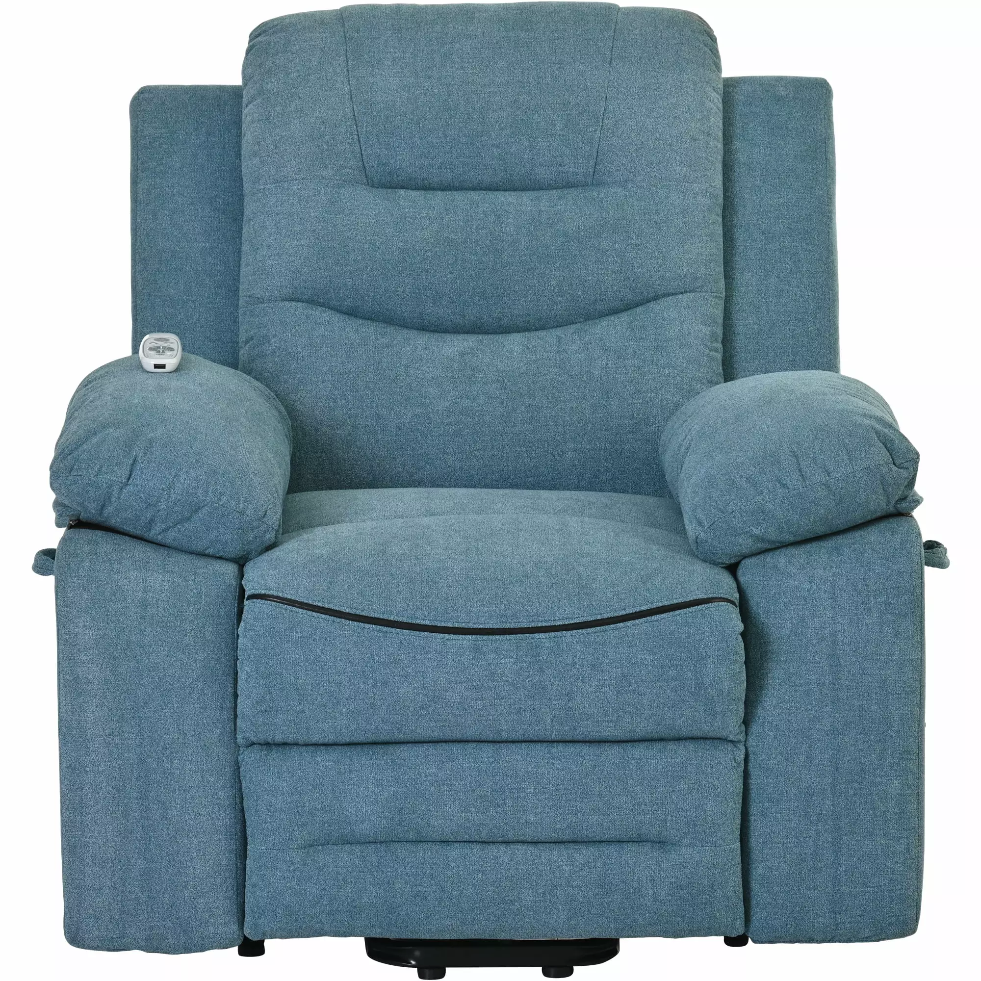 Massage Recliner Power Lift Chair Elderly Adjustable Massage and Heating Function - Blue Wobythan