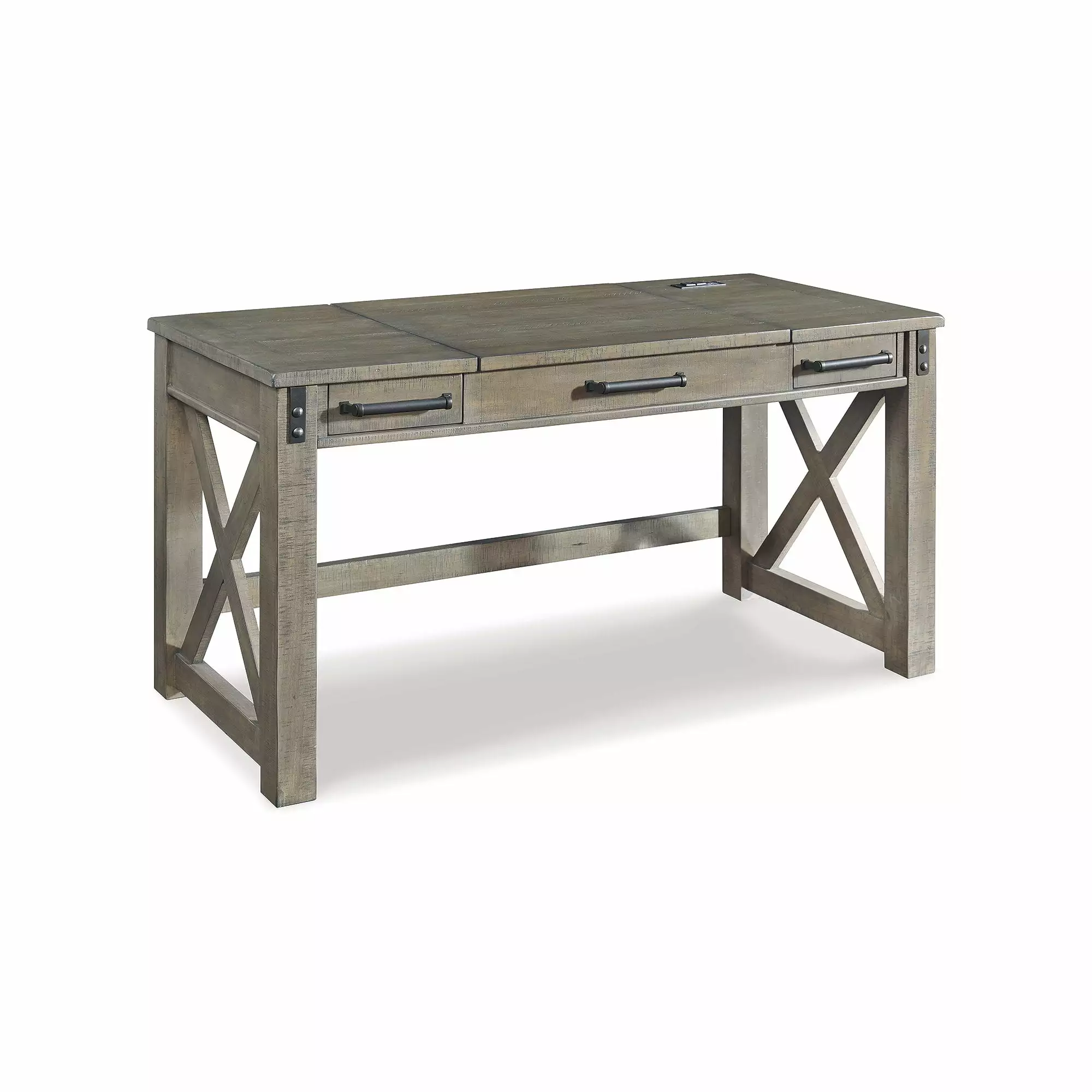 Signature Design Ashley Casual Aldwin Lift Top Desk Gray Home Office Desk