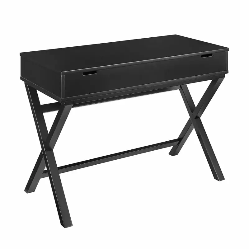 UrbanPro Transitional Lift Top Stand Up Wood Desk Black